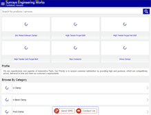Tablet Screenshot of clampsindia.net